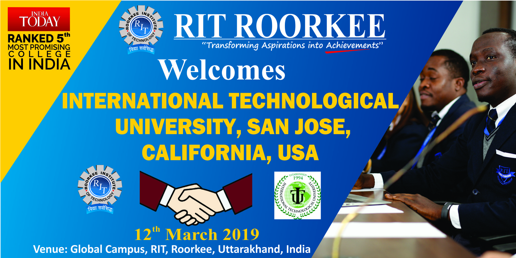 Visit of delegation of University leaders from International Technological University (ITU) at RIT
