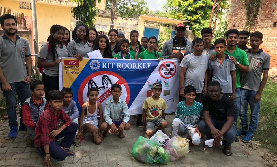 RIT social welfare club “SWAR” conducted a “No plastic” campaign