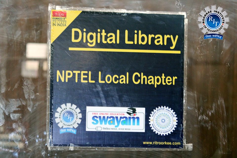 Grand opening of NPTEL Local Chapter at RIT Roorkee Campus