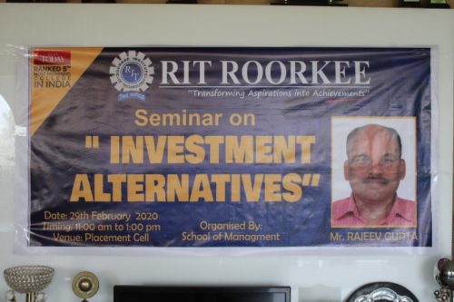 RIT Seminar on " Investment Alternatives"